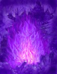 Фиолетовое трансмутирующее пламя. Фото
